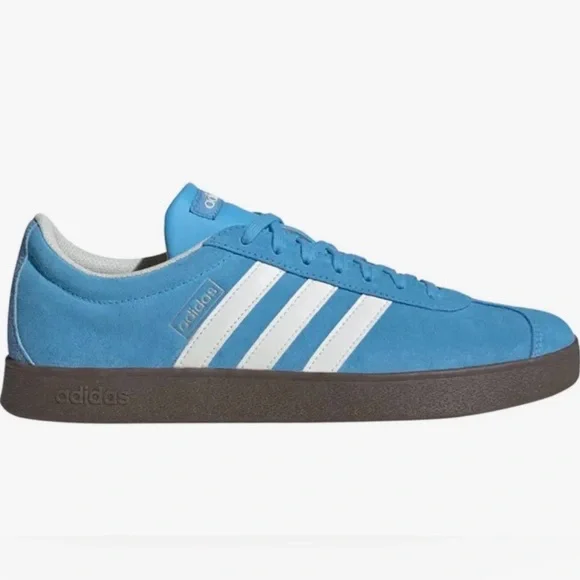 Adidas VL Court 2.0 Blue and White Sneakers - Picture 1 of 6
